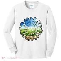 Summer Daisy Field Kids Long Sleeve Shirt thumb 0