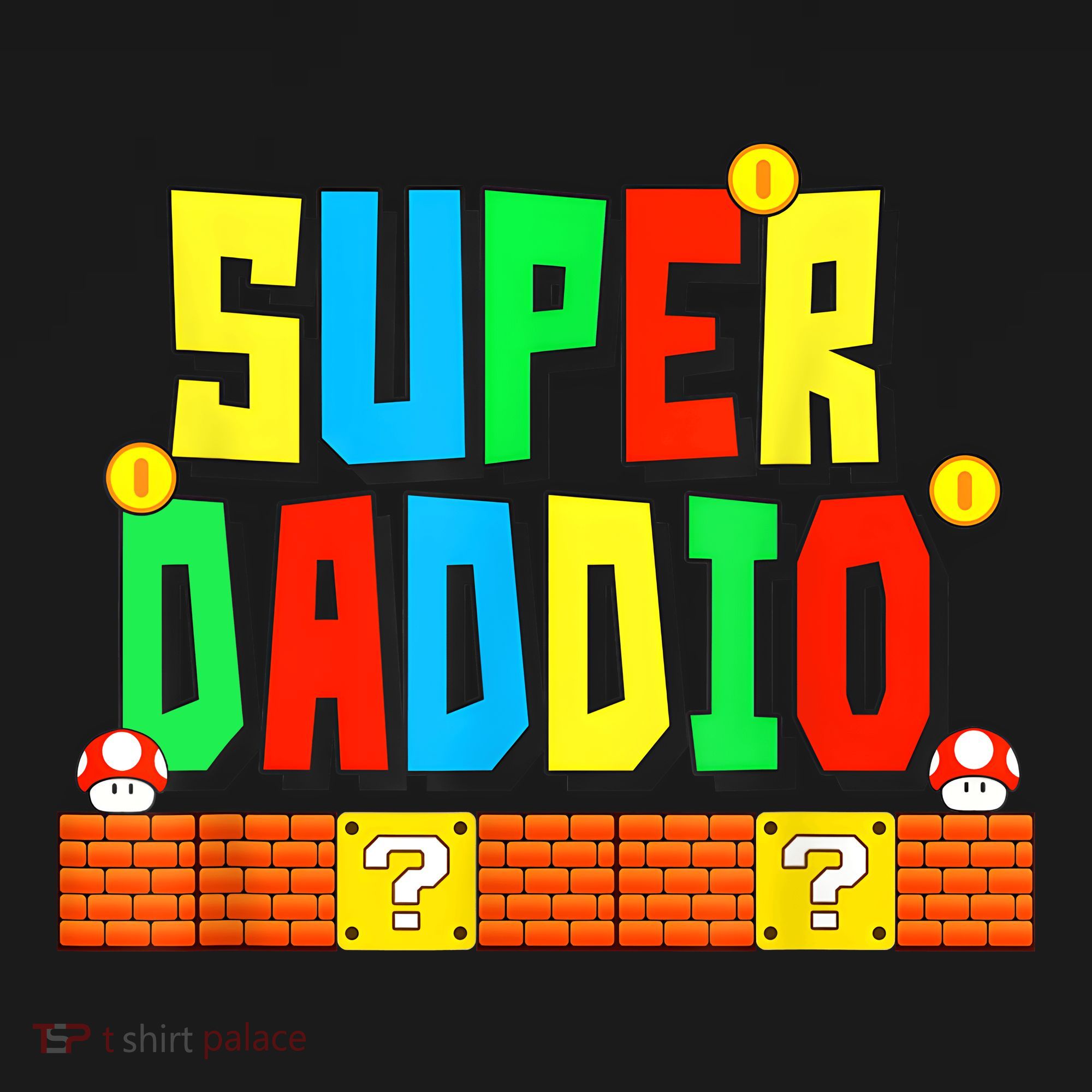 Super Daddio Funny Saying Gamer Father’s Day Gift Doggie Tank
