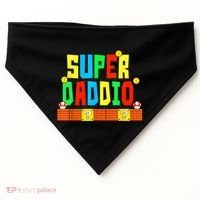 Super Daddio Funny Saying Gamer Father’s Day Gift USA-Made Doggie Bandana thumb 0