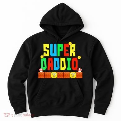 Super Daddio Funny Saying Gamer Father’s Day Gift Hoodie