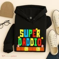 Super Daddio Funny Saying Gamer Father’s Day Gift Hoodie thumb 4