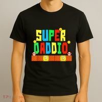 Super Daddio Funny Saying Gamer Father’s Day Gift T-Shirt thumb 3