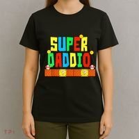 Super Daddio Funny Saying Gamer Father’s Day Gift T-Shirt thumb 4