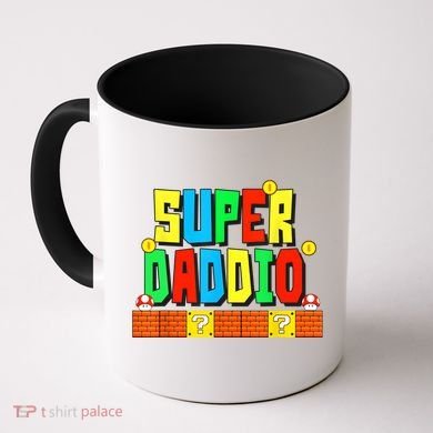 Super Daddio Funny Saying Gamer Father’s Day Gift Coffee Mug