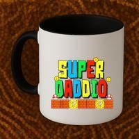Super Daddio Funny Saying Gamer Father’s Day Gift Coffee Mug thumb 2