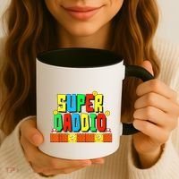 Super Daddio Funny Saying Gamer Father’s Day Gift Coffee Mug thumb 3