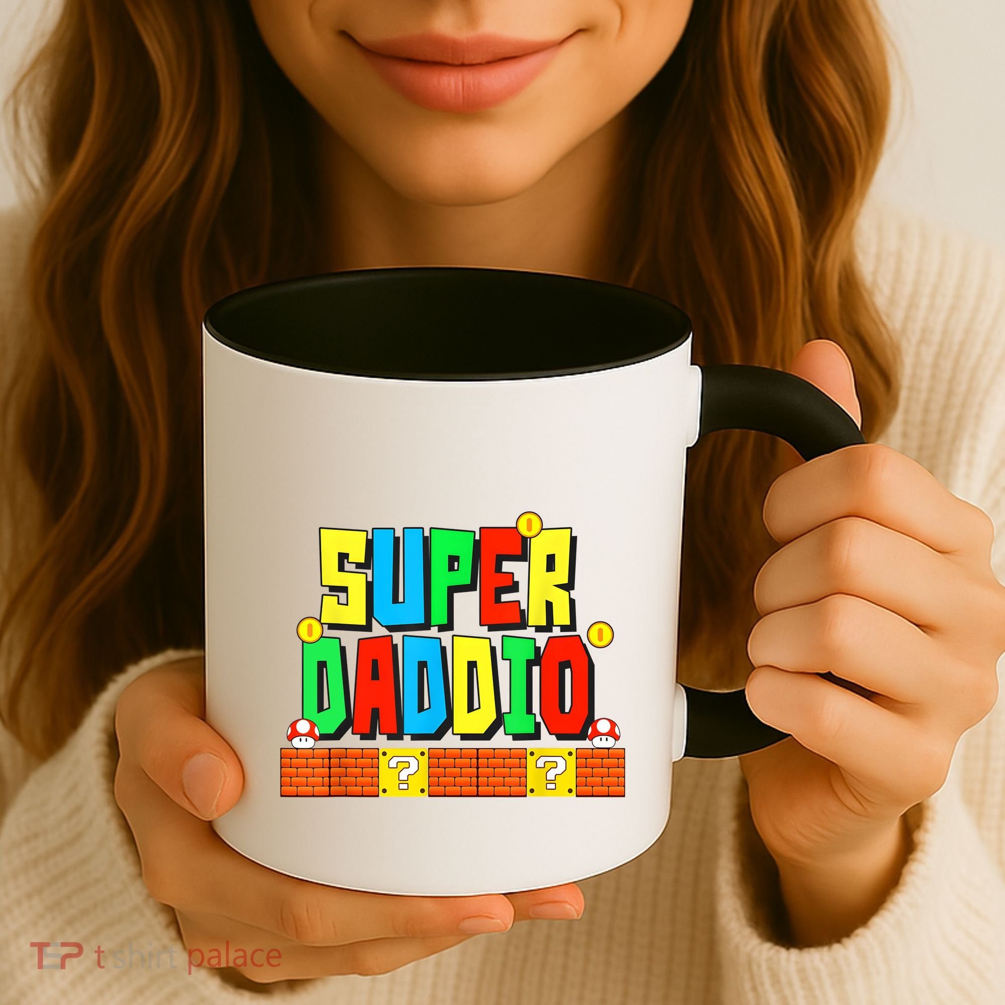 Super Daddio Funny Saying Gamer Father’s Day Gift Coffee Mug