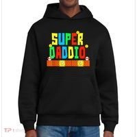 Super Daddio Funny Saying Gamer Father’s Day Gift District V.I.T. Heavyweight Hoodie thumb 0
