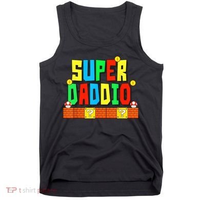 Super Daddio Funny Saying Gamer Father’s Day Gift Tank Top