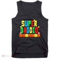 Super Daddio Funny Saying Gamer Father’s Day Gift Tank Top thumb 0