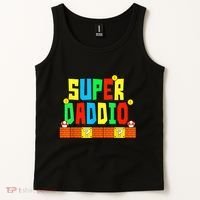 Super Daddio Funny Saying Gamer Father’s Day Gift Tank Top thumb 2