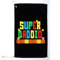 Super Daddio Funny Saying Gamer Father’s Day Gift Golf Towel thumb 0