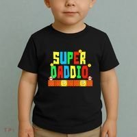 Super Daddio Funny Saying Gamer Father’s Day Gift Toddler T-Shirt thumb 2