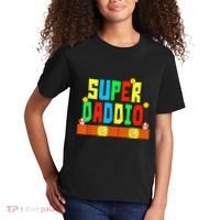 Super Daddio Funny Saying Gamer Father’s Day Gift Kids T-Shirt thumb 2