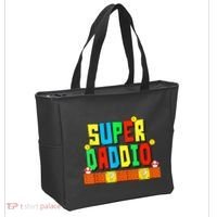 Super Daddio Funny Saying Gamer Father’s Day Gift Tote Bag thumb 2
