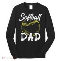Softball Dad For Him Family Matching Player Long Sleeve Shirt thumb 0
