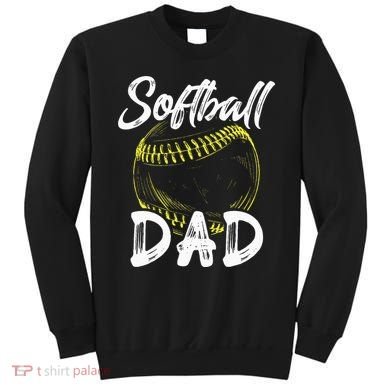 Softball Dad For Him Family Matching Player Sweatshirt
