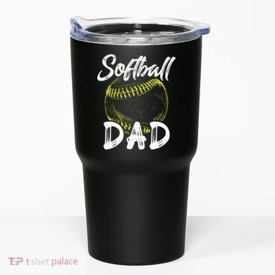 Softball Dad For Him Family Matching Player Tumbler