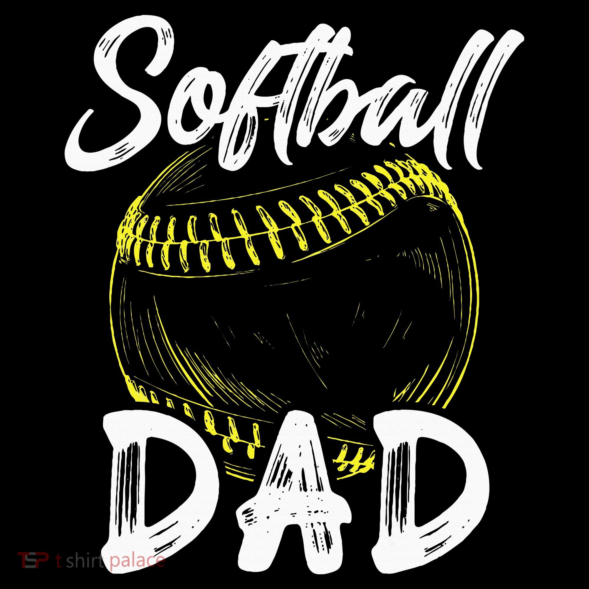 Softball Dad For Him Family Matching Player Mousepad