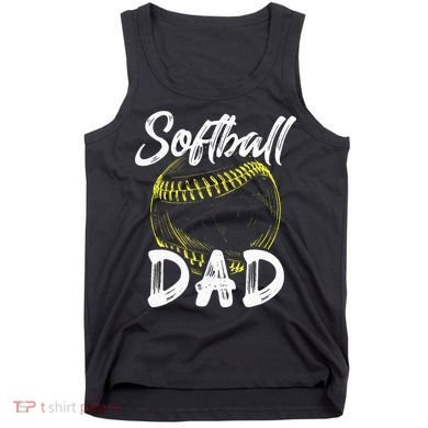 Softball Dad For Him Family Matching Player Tank Top