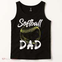 Softball Dad For Him Family Matching Player Tank Top thumb 2