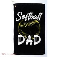 Softball Dad For Him Family Matching Player Golf Towel thumb 0