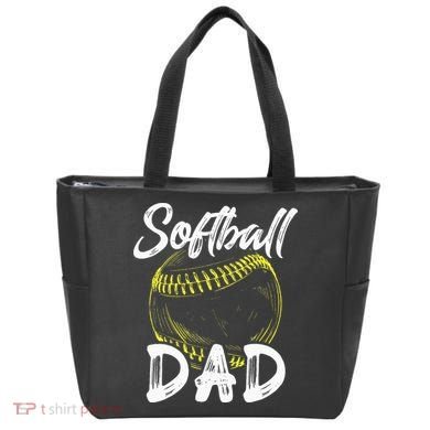 Softball Dad For Him Family Matching Player Tote Bag