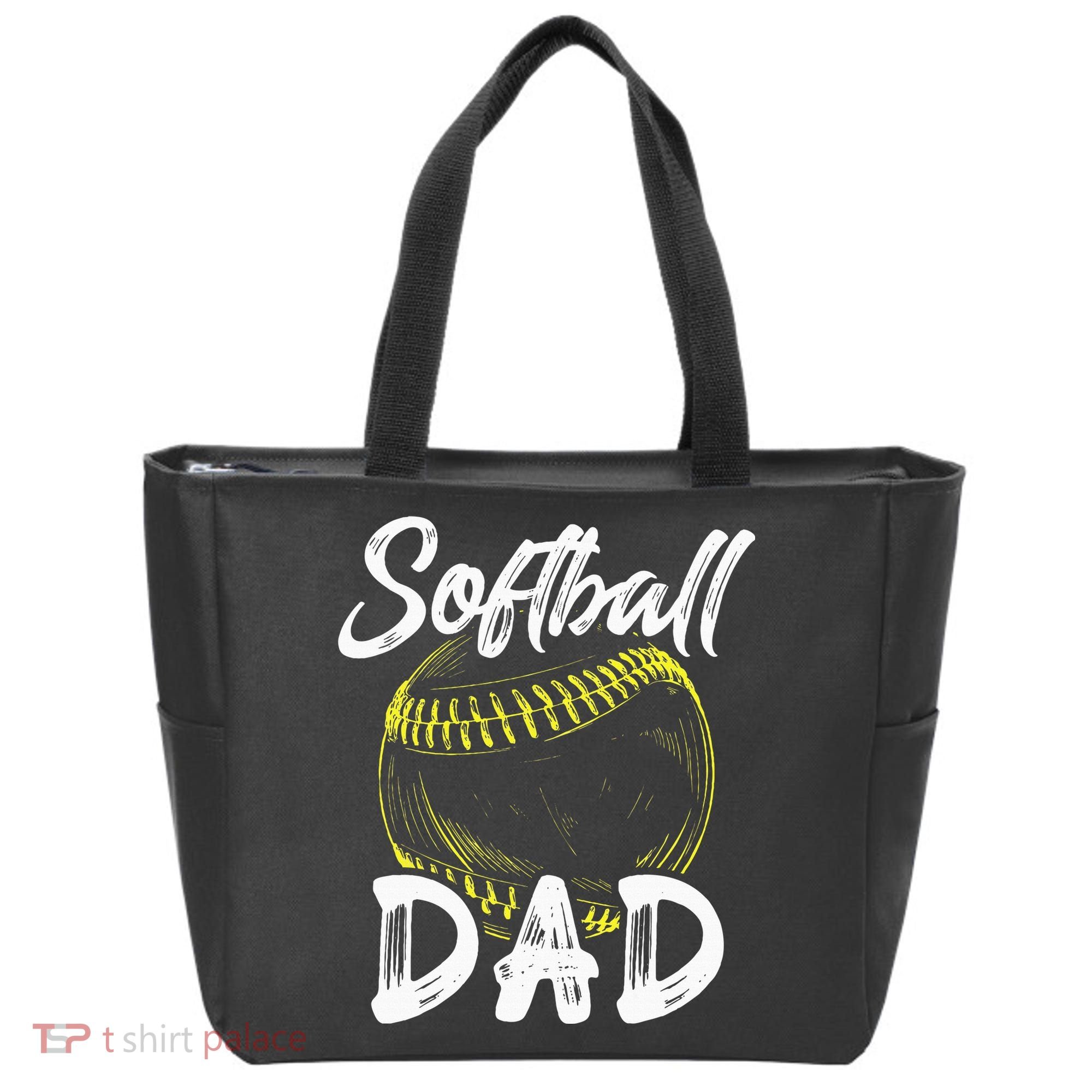 Softball Dad For Him Family Matching Player Tote Bag