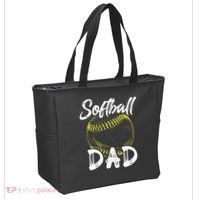 Softball Dad For Him Family Matching Player Tote Bag thumb 2
