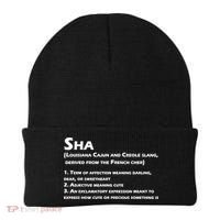 Sha Definition Funny Louisiana Cajun Creole Gift Beanie thumb 0