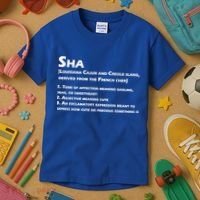 Sha Definition Funny Louisiana Cajun Creole Gift Kids T-Shirt thumb 3
