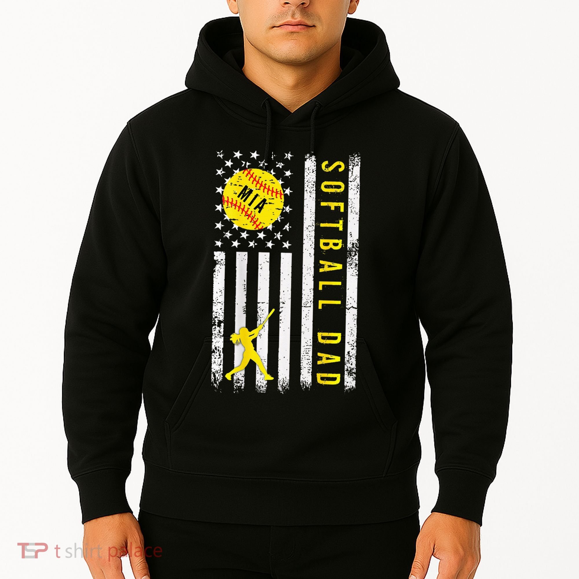 Softball Dad For Mia Hoodie