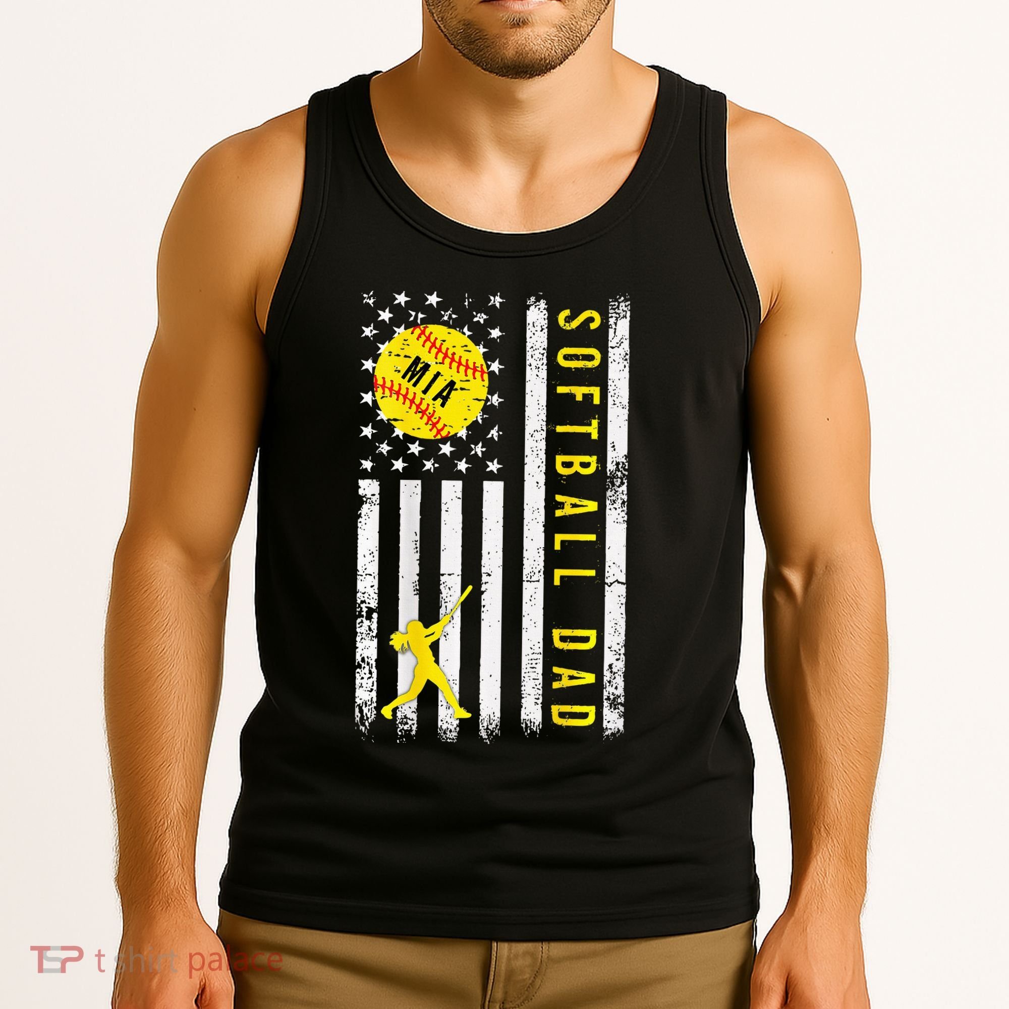 Softball Dad For Mia Tank Top