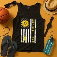 Softball Dad For Mia Tank Top thumb 4