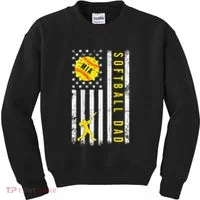 Softball Dad For Mia Kids Sweatshirt thumb 0