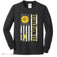Softball Dad For Mia Kids Long Sleeve Shirt thumb 0