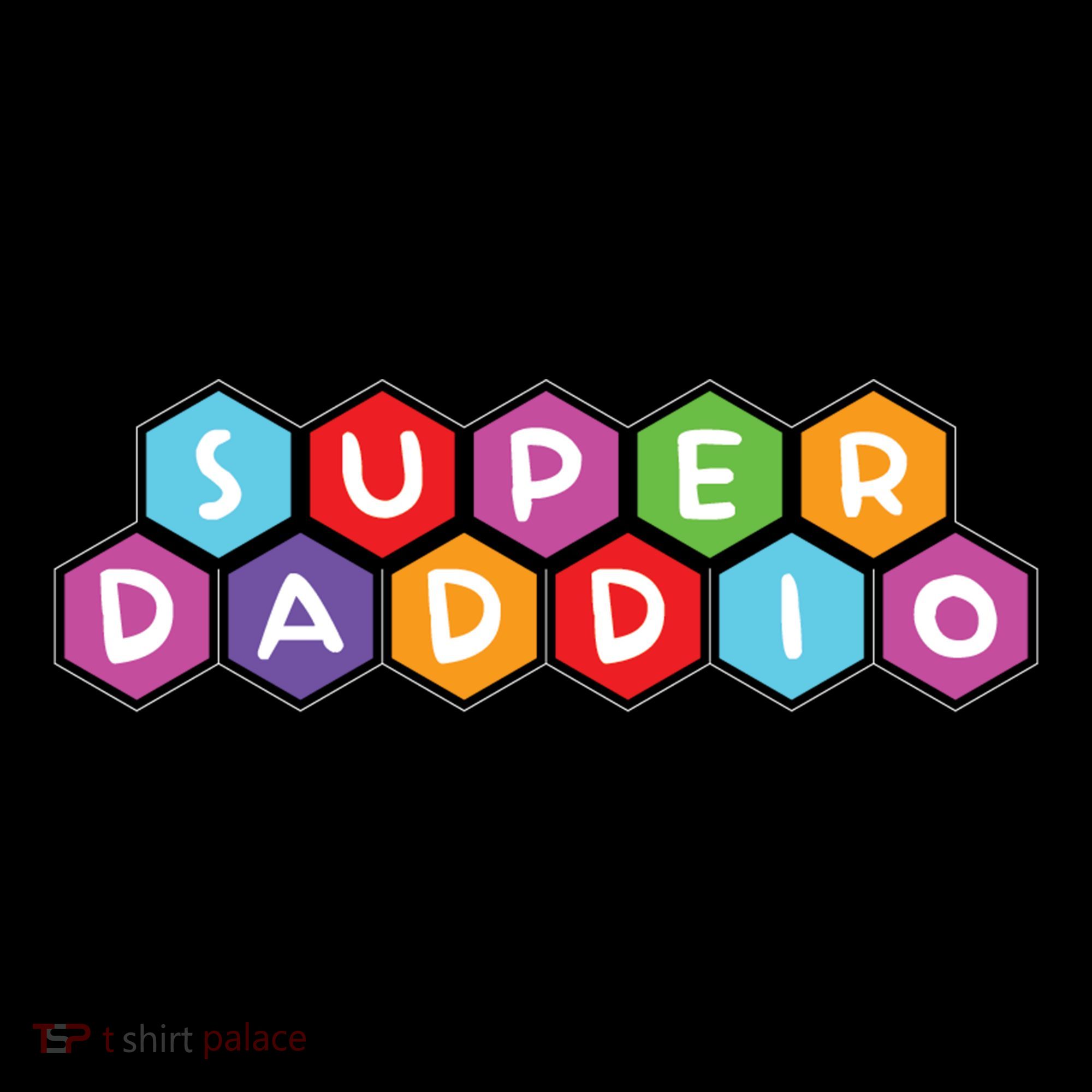 Super Daddio Funny Dad Gift USA-Made Doggie Bandana