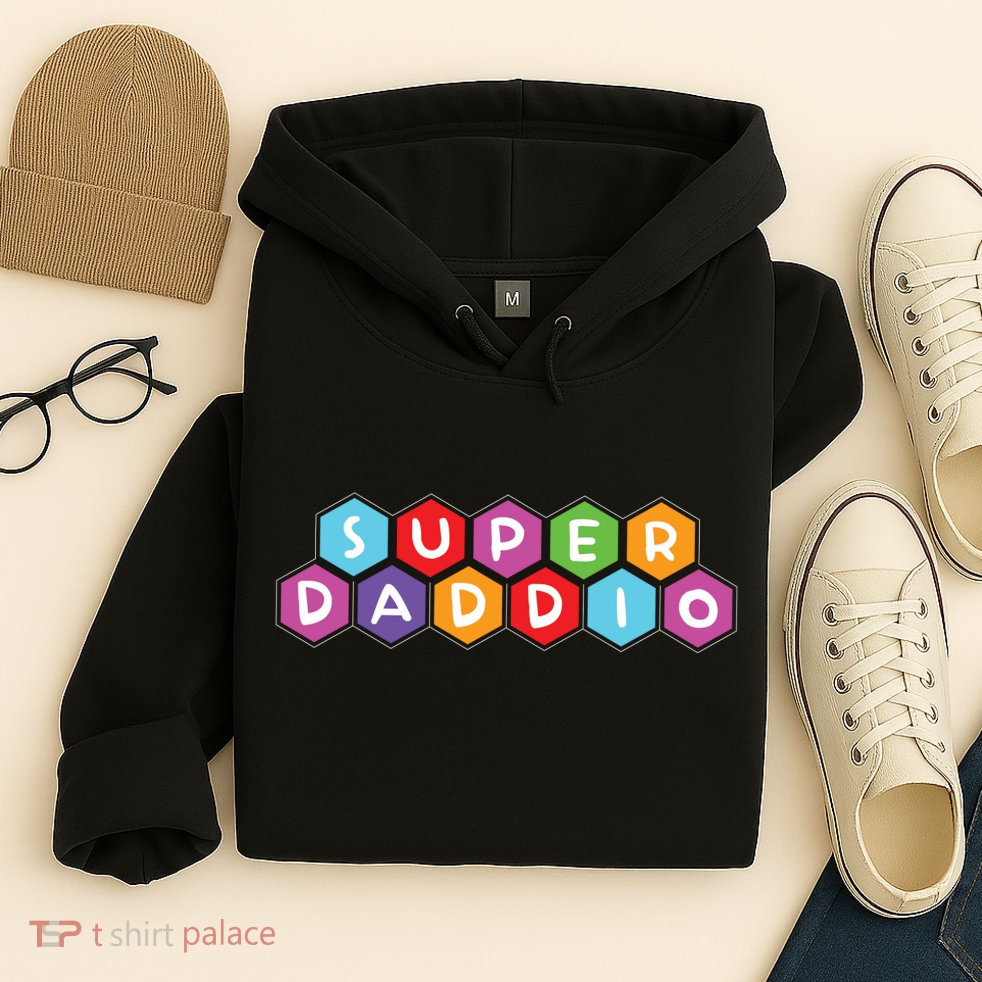 Super Daddio Funny Dad Gift Hoodie