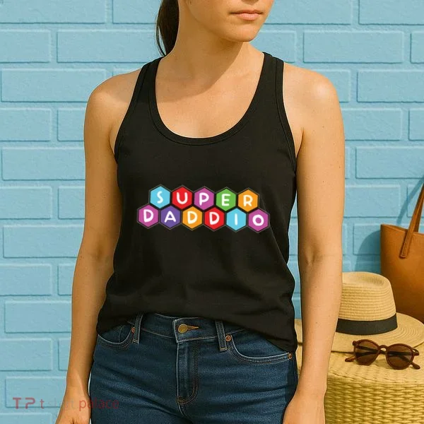 Super Daddio Funny Dad Gift Women's Tank Top