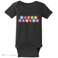 Super Daddio Funny Dad Gift Baby Bodysuit thumb 0