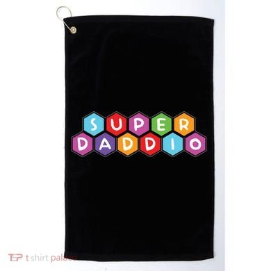 Super Daddio Funny Dad Gift Golf Towel