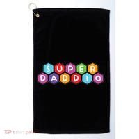 Super Daddio Funny Dad Gift Golf Towel thumb 0
