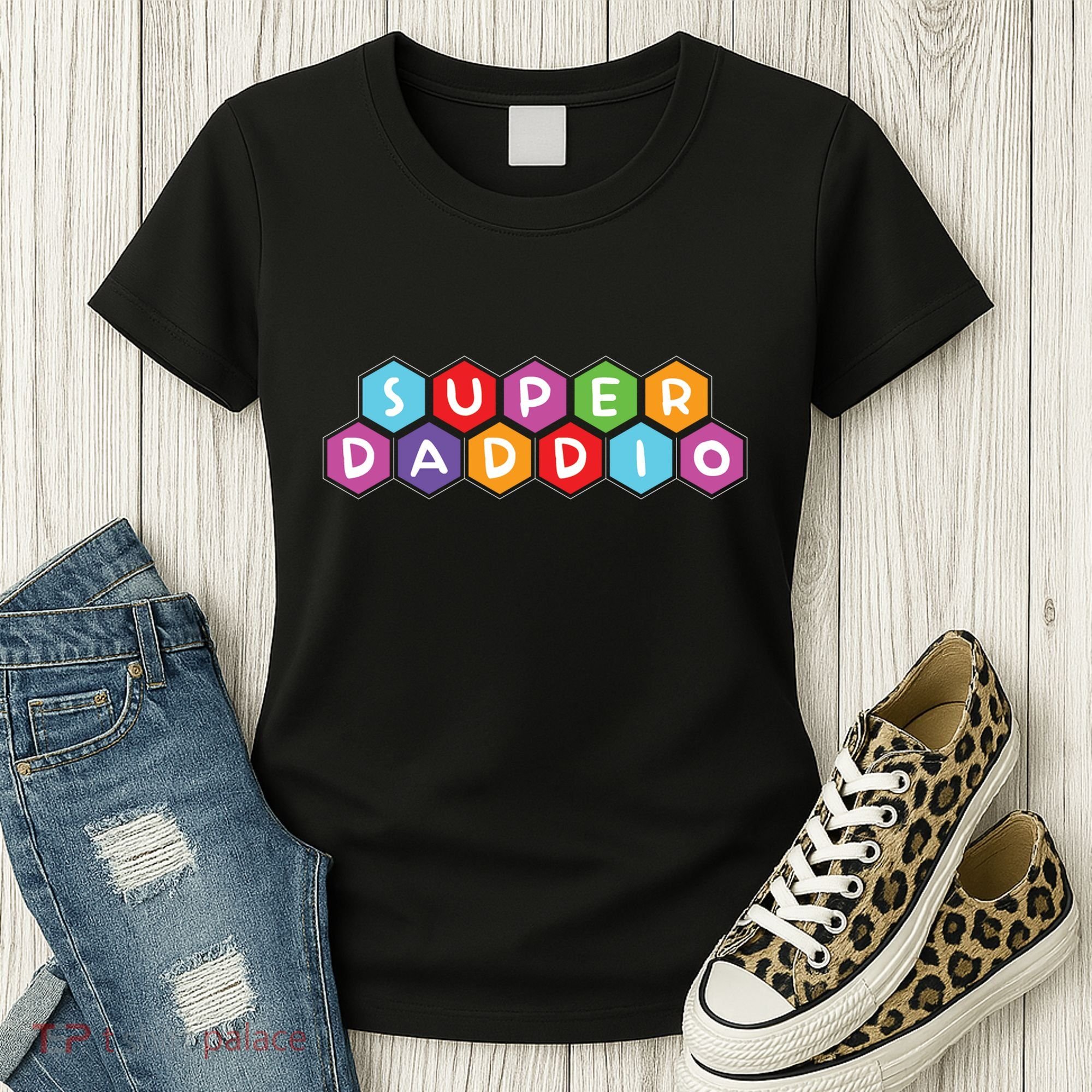 Super Daddio Funny Dad Gift Women's T-Shirt