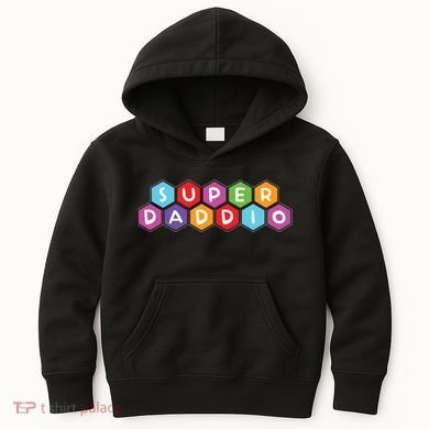 Super Daddio Funny Dad Gift Kids Hoodie