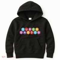 Super Daddio Funny Dad Gift Kids Hoodie thumb 0