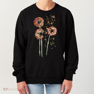 Spring Dandelion Floral Art Women's Sweatshirt