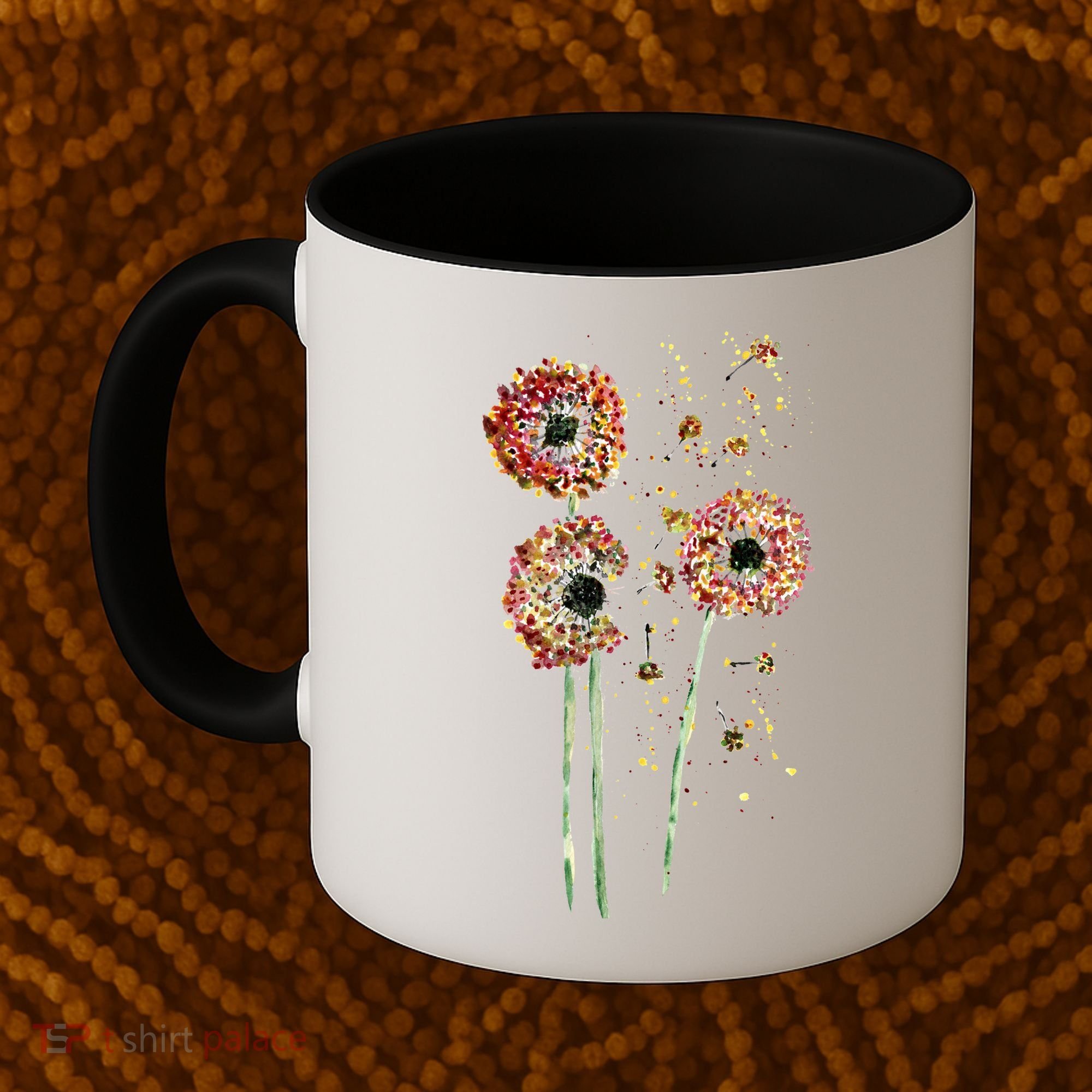 Spring Dandelion Floral Art Coffee Mug
