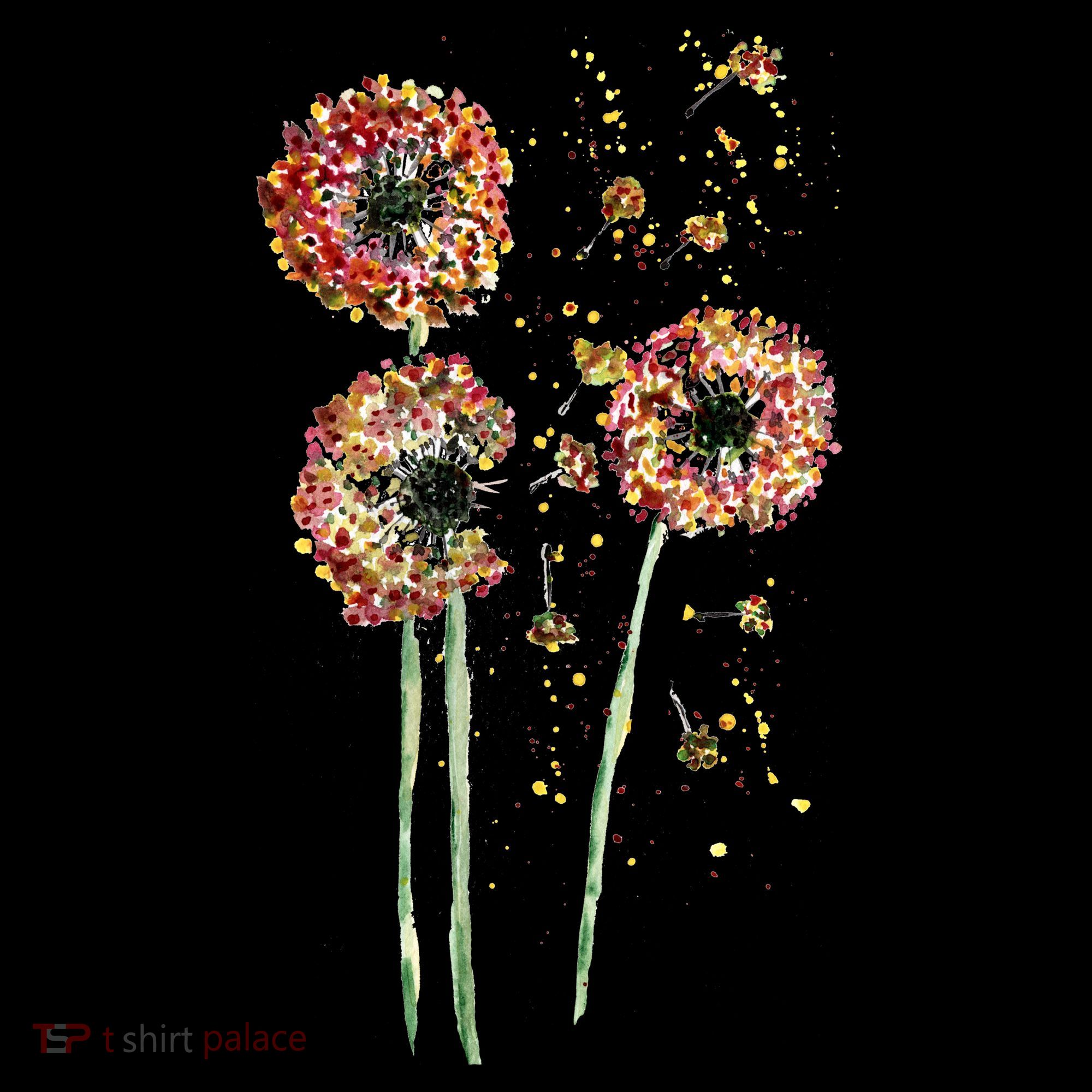 Spring Dandelion Floral Art Women's Hoodie