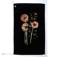 Spring Dandelion Floral Art Golf Towel thumb 0