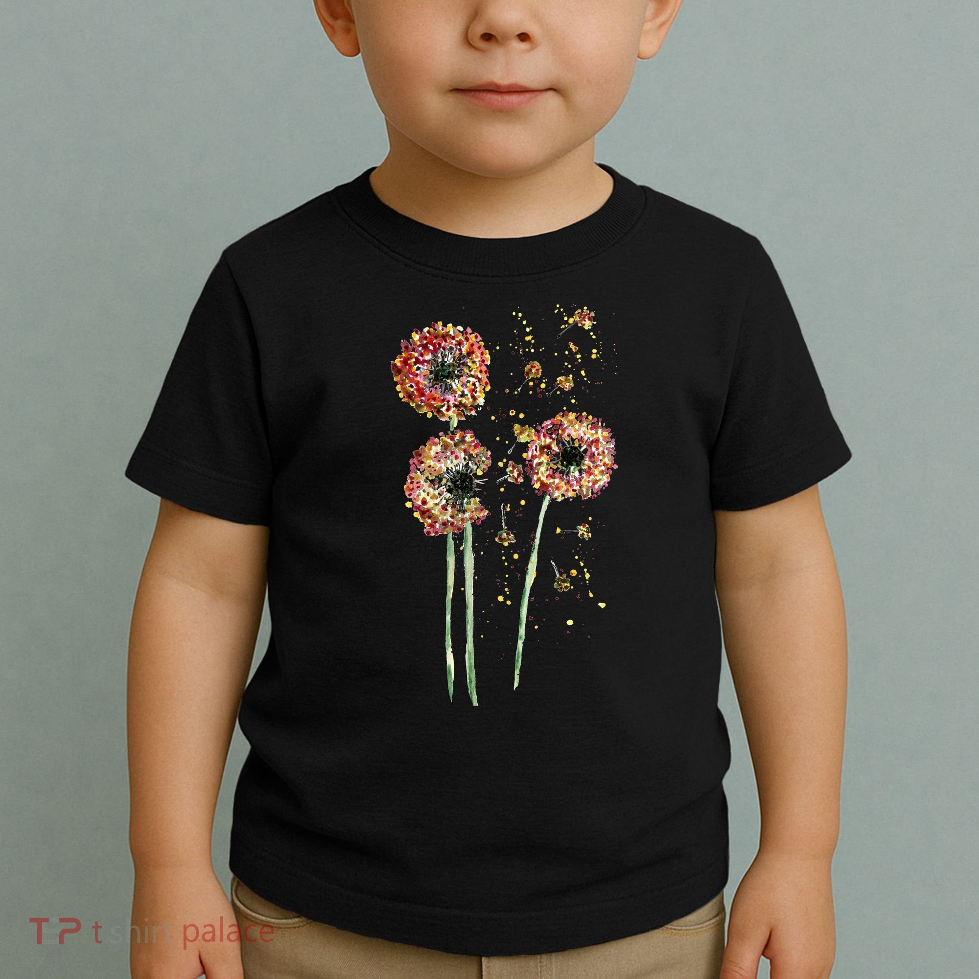 Spring Dandelion Floral Art Toddler T-Shirt